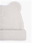 Шапка плюшевая с ушками мишки детская Amarobaby Plush, молочный AB-OD24-P16/33-50