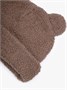Шапка плюшевая с ушками мишки детская Amarobaby Plush, коричневый AB-OD24-P16/12-50
