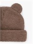 Шапка плюшевая с ушками мишки детская Amarobaby Plush, коричневый AB-OD24-P16/12-50