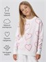 Свитер детский вязаный Amarobaby HEART, цвет молочный AB-OD24-H26/33-122