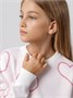 Свитер детский вязаный Amarobaby HEART, цвет молочный AB-OD24-H26/33-122