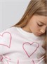 Свитер детский вязаный Amarobaby HEART, цвет молочный AB-OD24-H26/33-122