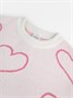 Свитер детский вязаный Amarobaby HEART, цвет молочный AB-OD24-H26/33-122