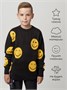 Свитер детский вязаный Amarobaby HAPPY, цвет черный AB-OD24-HAPPY26/09-122