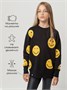 Свитер детский вязаный Amarobaby HAPPY, цвет черный AB-OD24-HAPPY26/09-122
