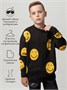 Свитер детский вязаный Amarobaby HAPPY, цвет черный AB-OD24-HAPPY26/09-122