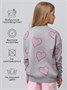 Свитер детский вязаный Amarobaby HEART, цвет серый AB-OD24-H26/11-122