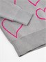 Свитер детский вязаный Amarobaby HEART, цвет серый AB-OD24-H26/11-122