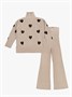 Костюм вязаный детский Amarobaby SUIT, цвет бежевый AB-OD24-S11/03-116