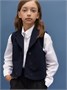Жилет трикотажный детский Amarobaby Study Smart, синий AB-OD24-SS10/20-128
