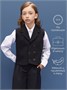 Жилет трикотажный детский Amarobaby Study Smart, черный AB-OD24-SS10/09-128