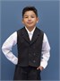 Жилет трикотажный детский Amarobaby Study Smart, черный AB-OD24-SS10/09-128