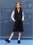 Жилет трикотажный детский Amarobaby Study Smart, черный AB-OD24-SS10/09-128