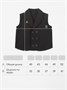 Жилет трикотажный детский Amarobaby Study Smart, черный AB-OD24-SS10/09-128