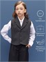 Жилет трикотажный детский Amarobaby Study Smart, серый AB-OD24-SS10/11-128