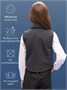 Жилет трикотажный детский Amarobaby Study Smart, серый AB-OD24-SS10/11-128