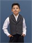 Жилет трикотажный детский Amarobaby Study Smart, серый AB-OD24-SS10/11-128