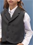 Жилет трикотажный детский Amarobaby Study Smart, серый AB-OD24-SS10/11-128