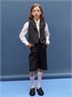 Жилет трикотажный детский Amarobaby Study Smart, серый AB-OD24-SS10/11-128