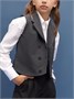 Жилет трикотажный детский Amarobaby Study Smart, серый AB-OD24-SS10/11-128