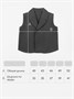 Жилет трикотажный детский Amarobaby Study Smart, серый AB-OD24-SS10/11-128