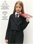 Пиджак трикотажный укороченный для девочки Amarobaby Study Short, черный AB-OD24-SS3002/09-134