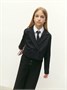 Пиджак трикотажный укороченный для девочки Amarobaby Study Short, черный AB-OD24-SS3002/09-134