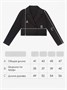 Пиджак трикотажный укороченный для девочки Amarobaby Study Short, черный AB-OD24-SS3002/09-134