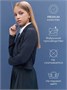 Пиджак трикотажный укороченный для девочки Amarobaby Study Short, синий AB-OD24-SS3002/20-134