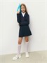 Пиджак трикотажный укороченный для девочки Amarobaby Study Short, синий AB-OD24-SS3002/20-134