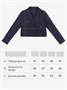 Пиджак трикотажный укороченный для девочки Amarobaby Study Short, синий AB-OD24-SS3002/20-134
