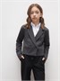 Пиджак трикотажный укороченный для девочки Amarobaby Study Short, серый AB-OD24-SS3002/11-134