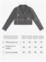 Пиджак трикотажный укороченный для девочки Amarobaby Study Short, серый AB-OD24-SS3002/11-134