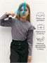 Лонгслив детский с рюшами на рукавах Amarobaby Ruffle, цвет серый AB-OD24-R44/11-122