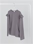 Лонгслив детский с рюшами на рукавах Amarobaby Ruffle, цвет серый AB-OD24-R44/11-122