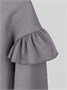 Лонгслив детский с рюшами на рукавах Amarobaby Ruffle, цвет серый AB-OD24-R44/11-122