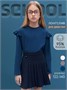 Лонгслив детский с рюшами на рукавах Amarobaby Ruffle, цвет синий AB-OD24-R44/20-122