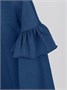 Лонгслив детский с рюшами на рукавах Amarobaby Ruffle, цвет синий AB-OD24-R44/20-122