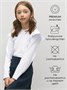 Лонгслив детский с рюшами на рукавах Amarobaby Ruffle, цвет белый AB-OD24-R44/00-122