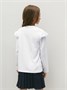 Лонгслив детский с рюшами на рукавах Amarobaby Ruffle, цвет белый AB-OD24-R44/00-122