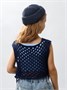 Жилет вязаный сетка детский Amarobaby MESH, цвет синий AB-OD24-KNIT10M/20-128