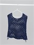 Жилет вязаный сетка детский Amarobaby MESH, цвет синий AB-OD24-KNIT10M/20-128