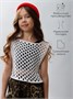 Жилет вязаный сетка детский Amarobaby MESH, цвет белый AB-OD24-KNIT10M/00-128