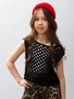 Жилет вязаный сетка детский Amarobaby MESH, цвет черный AB-OD24-KNIT10M/09-128