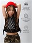 Жилет вязаный сетка детский Amarobaby MESH, цвет черный AB-OD24-KNIT10M/09-128
