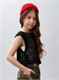 Жилет вязаный сетка детский Amarobaby MESH, цвет черный AB-OD24-KNIT10M/09-128
