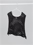 Жилет вязаный сетка детский Amarobaby MESH, цвет черный AB-OD24-KNIT10M/09-128