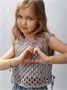 Жилет вязаный сетка детский Amarobaby MESH, цвет серый AB-OD24-KNIT10M/11-128