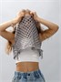 Жилет вязаный сетка детский Amarobaby MESH, цвет серый AB-OD24-KNIT10M/11-128