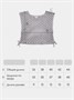 Жилет вязаный сетка детский Amarobaby MESH, цвет серый AB-OD24-KNIT10M/11-128